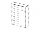 Топ 3-двер. для шкафа с гардеробом (MDF)