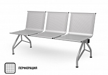 Фото Трехместные секции STEEL | СТИЛЛ СМ 86/2, 1550х600х780мм
