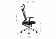 Фото Кресло компьютерное CHAIRMAN CH580, синхромеханизм, sipro, 3D подлокотники, полиэстер